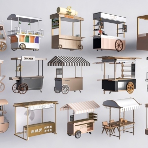 现代网红摊位 售卖车